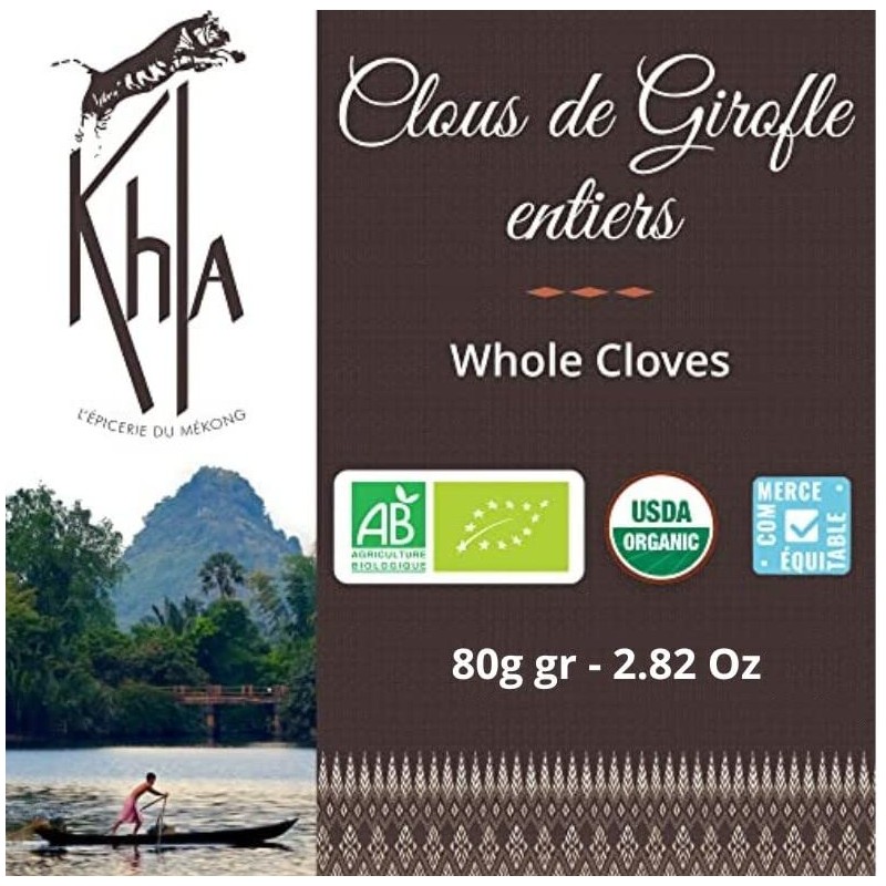 KHLA - Whole Clove - Organically Produced and Fair Trade