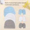 Fecawd Baby Hats and Mittens Newborn Hats Gloves Infant Beanie
