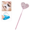 Espejo Para Extensiones De Pestañas, Forma Corazón Diamantes Rosa
