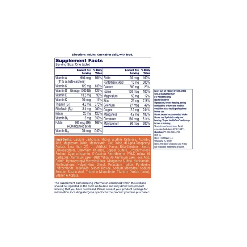 Multivitamínico One Day Mujeres Más 300 Comprimidos