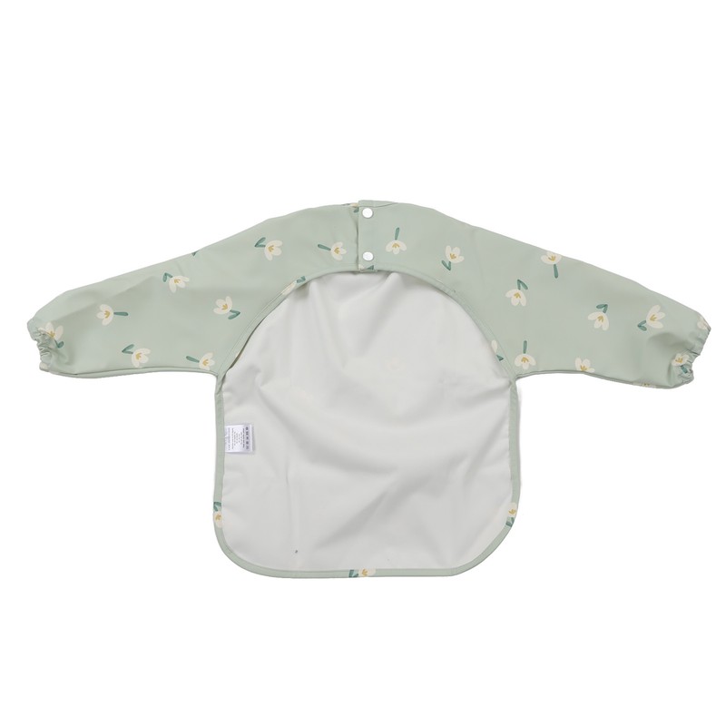 Infant Long Sleeve Bib Waterproof Cute Toddler Soft Sleeved Bib