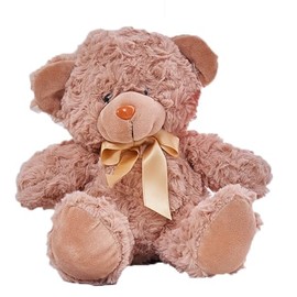 Gwxqybfe 7inch Teddy Bear Stuffed Animal, Stuffed Teddy Bear Plushie Toys Birthday Christmas Valentine's Day Gifts for Kid Boys Girls (Light Brown)