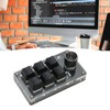 6 Key Mini Keypad with Knob Blue Switch Wired USB