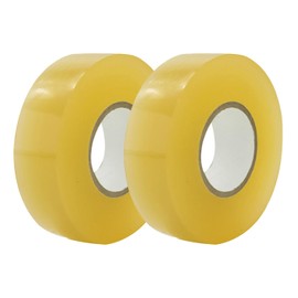 JNAWA 2Pcs Hockey Tape HandleTape Clear Multipurpose Tape Self-Adehesive Grip Tape SportsGear for Badminton Grip Ping pong Racket Golf Pole,2.5cm*25m