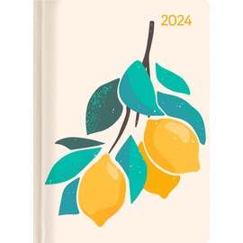 Mini Book Calendar Style Fruits 2024 - Pocket Calendar A6 - Jungle - Day By Day - 352 Pages - Note Book - Alpha Edition