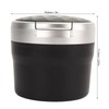 Portable Car Ashtray Mini Silver Edge Fire Prevention Smokeless Auto