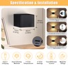 Yochoice Motion Sensor Wall Sconces with Remote Control, 6000mAh Black