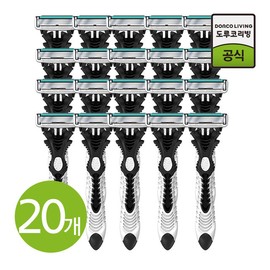 Dorco Face 6 6-blade portable disposable razor (20 pieces) / 도루코  페이스6 6중날 휴대용 일회용 면도기 20개