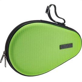 Butterfly Hexagon Hard Full Case | Hard Case with Mesh Net for Paddle Accessory and Zipper Closure | Holds One Table Tennis Paddle | 4 Colors Available (Black, Light Green, Purple, Navy)