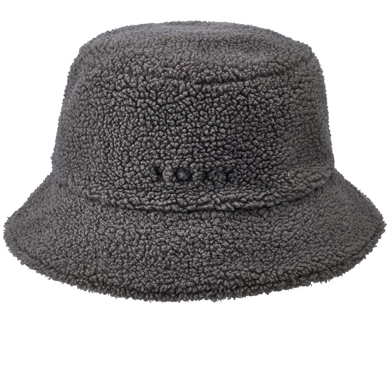 Roxy Women's Bucket Hat Denim and Boa Reversible Bucket Hat,