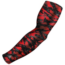 B-Driven Sports Athletic Arm Sleeve For Youth Basketball, Football, Baseball & Other Athletic Training, Throwing, Pitching. Help prevent Injury, Pain. Red