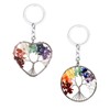 Hugwish 2 pieces tree of life key ring, key ring,