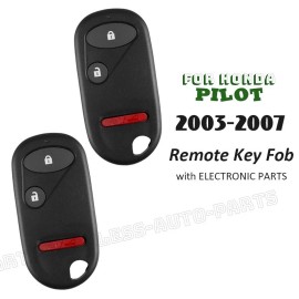 KeylessAutoParts 2x NHVWB1U521 for Honda Pilot 2003 2004 2005 2006 2007 Remote Key Fob NHVWB1U523