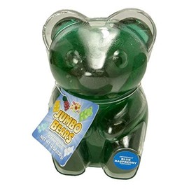 Jumbo Gummy Bear Blue Raspberry Flavor Giant 12 oz Candy Treat Fun Novelty Gift for Kids Adults