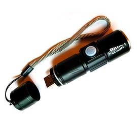 Cree Rechargeable Flashlight with integrated USB connector and charging circuit