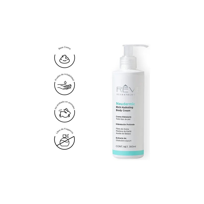 Reve Neudermic Crema Hidratación Profunda Corporal 360ml