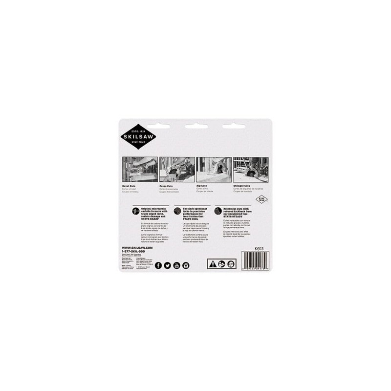 SKIL 75940 Titanium 7-1/4-Inch 40 Tooth ATB Thin Kerf Crosscutting