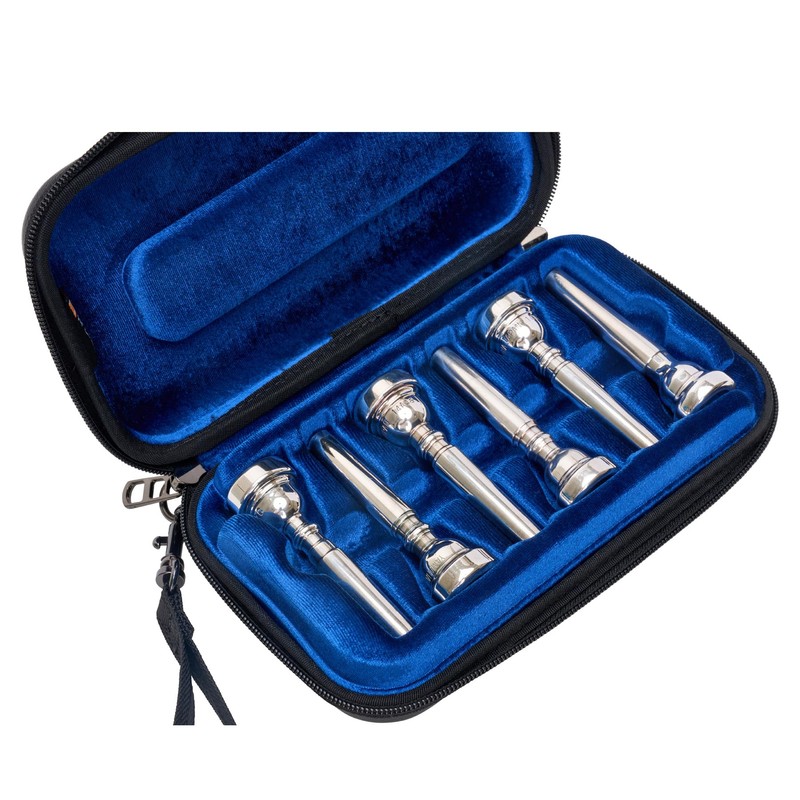 Protec ZIP Trumpet Mouthpiece Case (6-Piece), Black, Model BM214