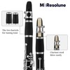 MoResolune B Flat Clarinet for Beginner, Student Clarinet Nickel-plated with