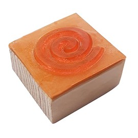 Royal Kraft Spiral Wooden Rubber Stamp - DIY Block Printing on Paper, Fabric, Henna Rtag020