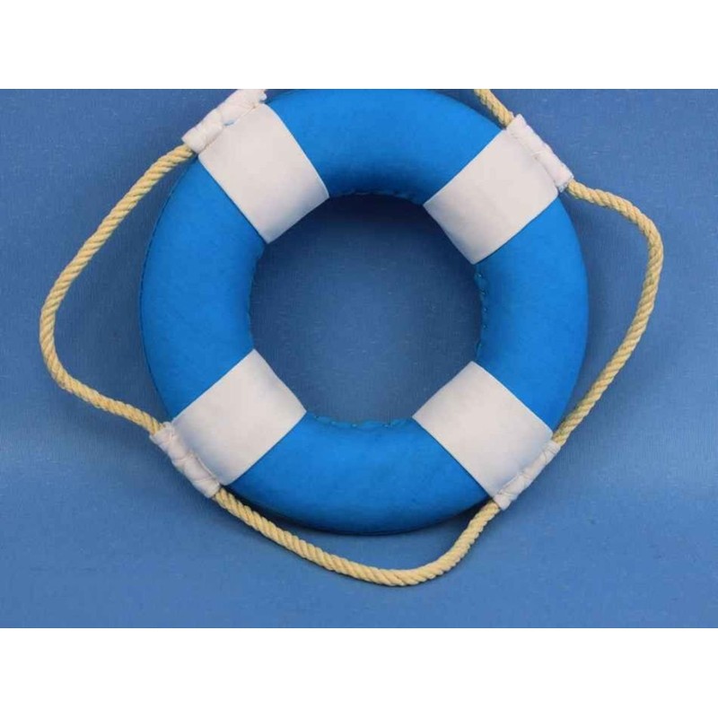 Hampton Nautical Vibrant Decorative Life Ring with White Bands Decoration