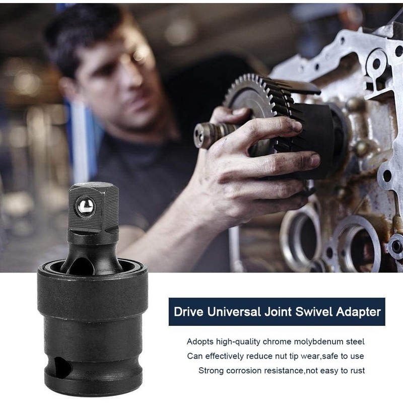 TA-VIGOR 3/8" Drive Universal Joint Swivel Deep Impact Socket Set,