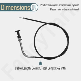 112-9753 Choke Cable for Toro Timecutter SS5000 74365 74366 74374 74386 74387 74790 74793 74797 81271 Lawn Mower Choke Cable