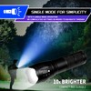 Hilngav 3 Pack LED Rechargeable Flashlight, Super Bright Small MiniCamping