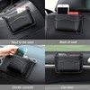 Car Seat Side Pocket Organizer, PU Leather Mini Storage Bag