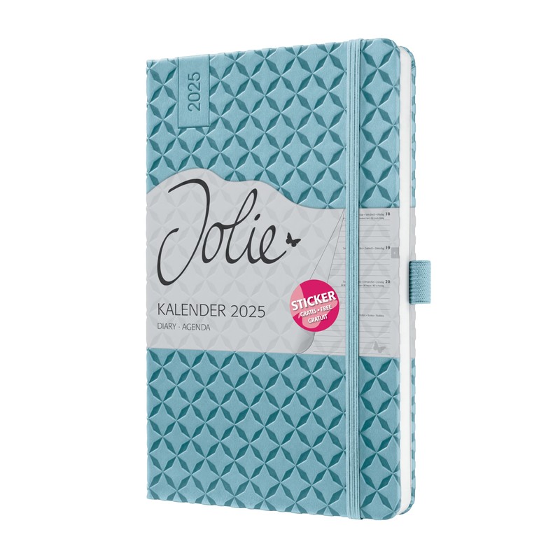 SIGEL J5113 Jolie Weekly Planner 2025, hardcover, 13,5 x 20,3