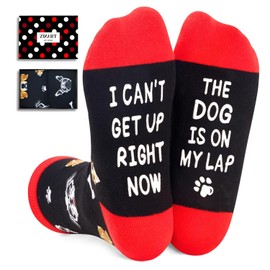 Zmart Funny Dog Mom Gifts - Crazy Silly Fun Socks for Dog Women Lovers and Grandmas, Mother Gifts