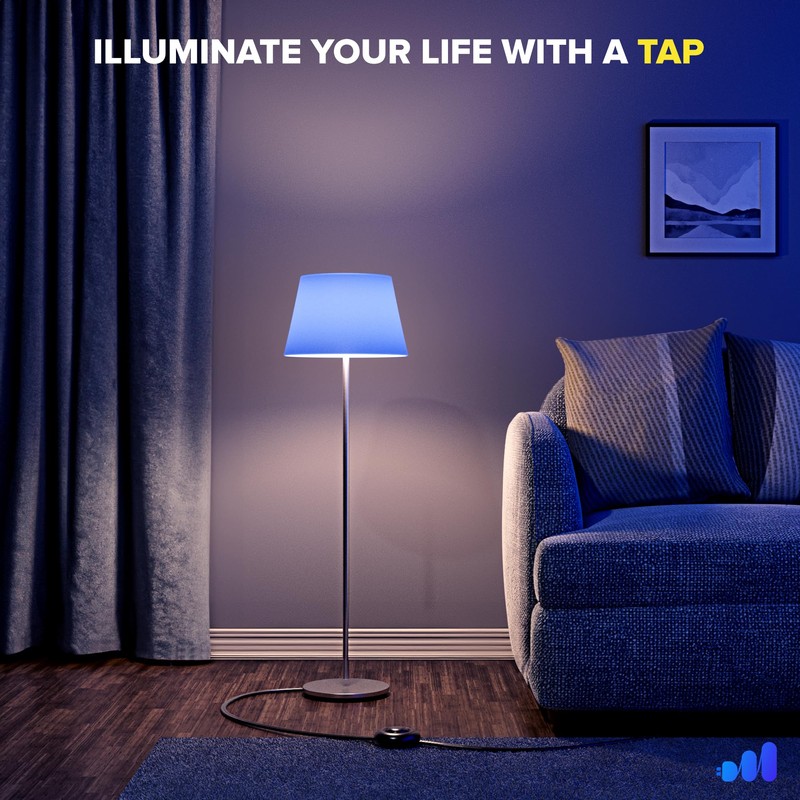 Maximm Cable 4ft 360° Rotating Flat Plug Extension Cord with