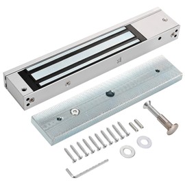 Electric Magnetic Lock 280KG/600LBS Force, 12V NC Mode, Access Control for Metal, Fire Proof, Wooden, Glass Doors