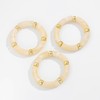 CXENSJH 3PCS Chunky Acrylic Bangle Bracelets for Women Stackable Resin