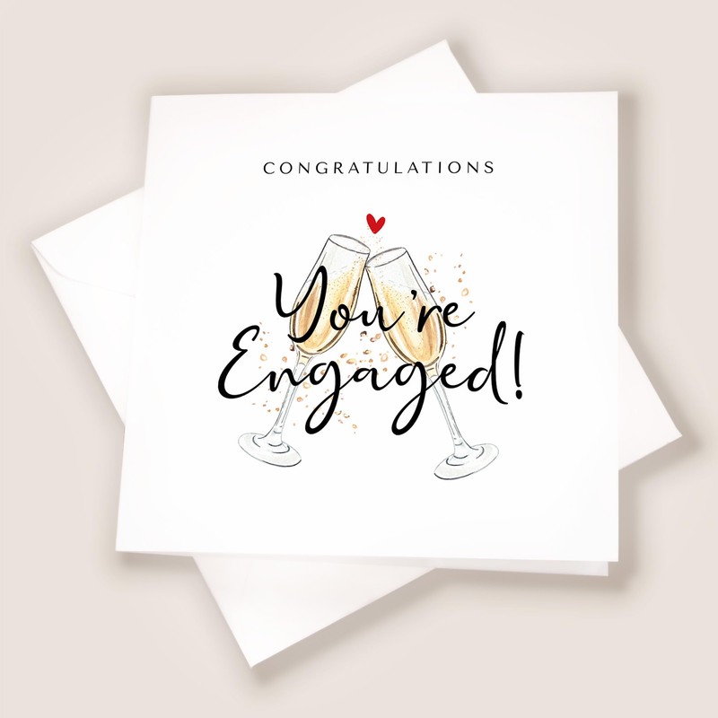 Congratulations You're Engaged, Engagement Greeting Card