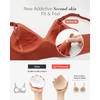 Mamaway Silky Seamless Nursing Maternity No Show Wireless Bra, Smooth,