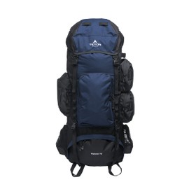 TETON Sports Explorer Backpack Full Internal Frame - Adjustable Backpacking Travel Gear - Water-Repellant Rainfly Cover, Sleeping Bag & 3-Liter Hydration Bladder Pack Storage - Ocean, 75L