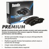 Bendix Premium SBM604 Semi-Metallic Front Brake Pads for Toyota T100