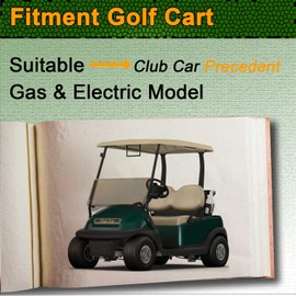 ZLX&LU Club Car Precedent Front Emblem, Golf Cart Replacement Decal, Club Car Name Plate and Fornt Badge, Precedent Golf Cart Accessories, OEM#: 1025026-01, 15.74" X 2.24"