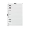 A5 Line Loose Leaf Refill Paper, 135 Sheets Planner Refills,