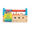 Melissa & Doug Take-Along Tool Kit Wooden Construction Toy (24