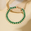Firstmeet Gorgeous Handmade Glass Beads Choker Necklace Vintage Bohemian Court-style