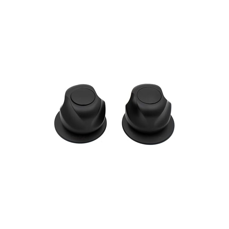 Manerales para Regadera Negro Mate Alfa X1-Q3NEG Juego de 2
