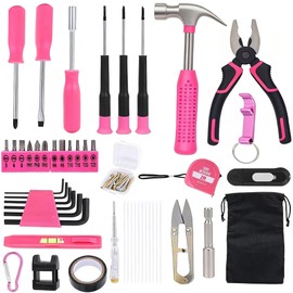 82-Piece Automotive and Household Tool Set - Tape Measure, Screwdrivers, Hammer, Pliers, Hexagon, Batch Head, Repair Hand Tools Perfect for Car Enthusiasts and DIY Home Repair
