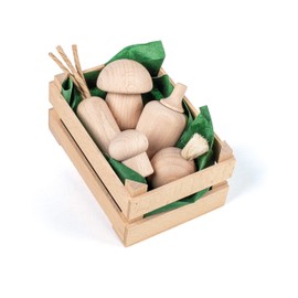 Erzi 28242 Natural Vegetable Assortment, Small Wooden Shop Items for Children, Role Play