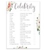 Baby Shower Games Celebrity Name Game Boho Floral Design (BSCNB)