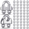 Blulu 50 Pcs 1/8 Inches M3 Stainless Steel Wire Rope