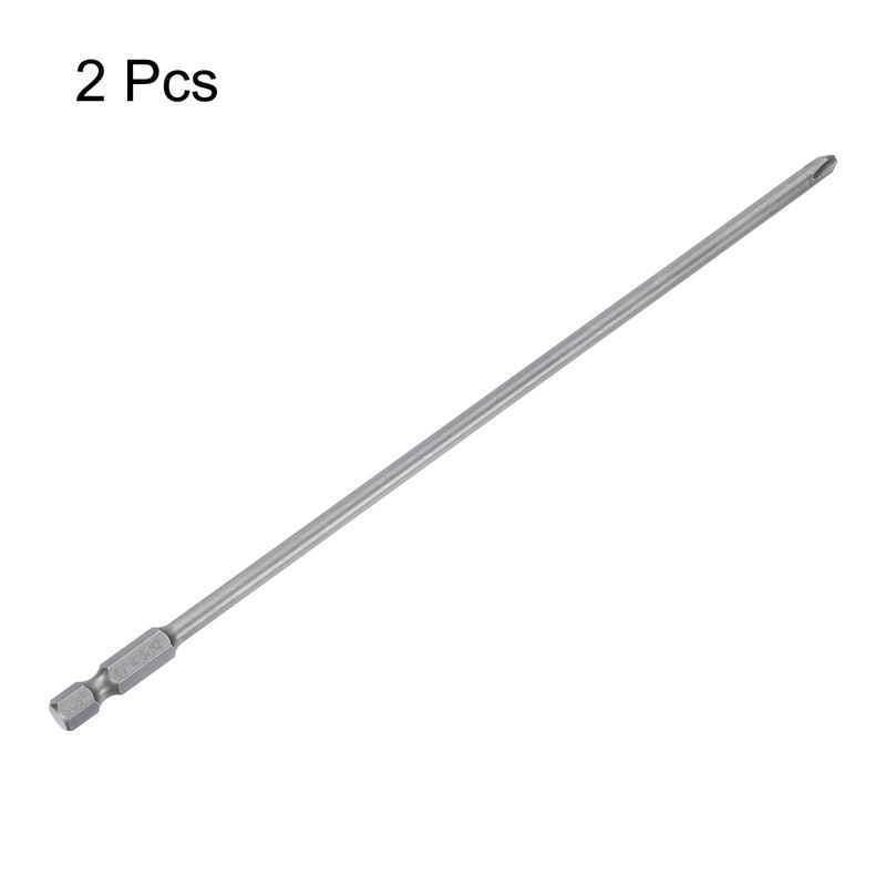 sourcing map 2pcs #2 Phillips Screwdriver Bit PH2 1/4" Hex