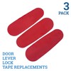 Wappa Baby Door Lever Lock Tape Replacements (3-Pack) Replacement adhesives
