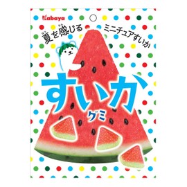Kabaya Foods Watermelon Gummy, 1.8 oz (50 g) x 10 Bags